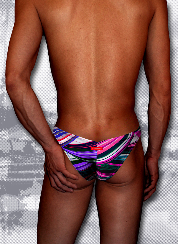 美しき最高級メンズビキニ水着-ME827-TI-アクアドレス人気のソフトフィットのスポーツ競パン、極小の男性水着